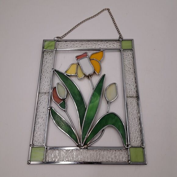 3D Stained Glass Daffodils Picture - Picture 1 of 8